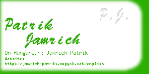 patrik jamrich business card